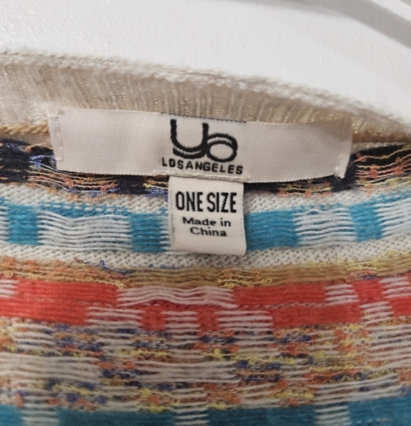 Ya Los Angeles Aztec Multicolor Open Front Sweater! - Picture 2 of 5